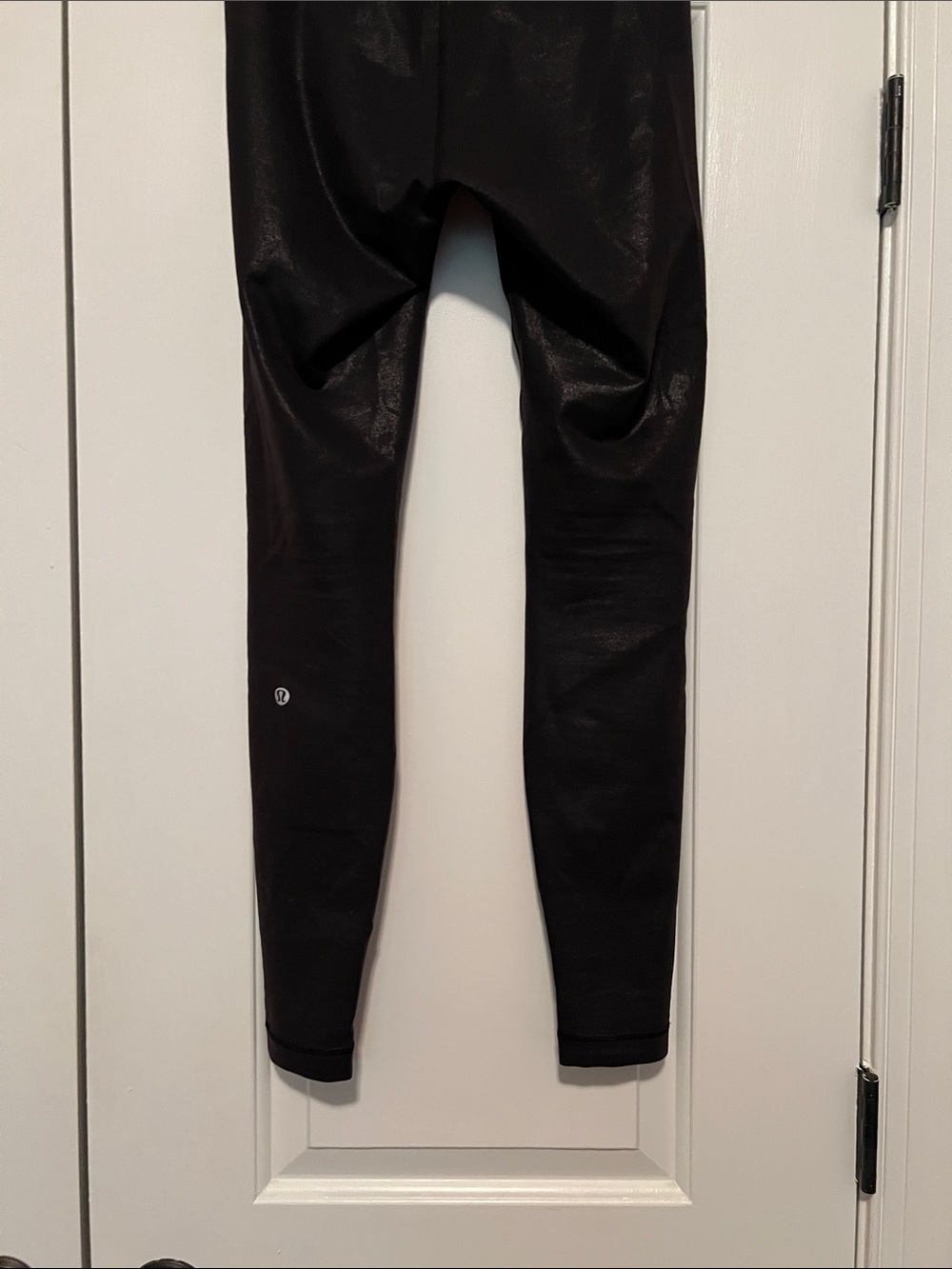 Lululemon Wunder Train Black Foil Shine High-Waist Tights Sz 6 28” - Picture 10 of 12